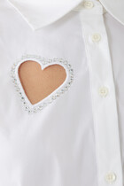 قميص فاينلي بفتحات مطرزة على شكل قلب